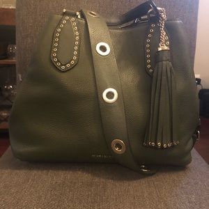 Michael Kors Brooklyn large leather satchel